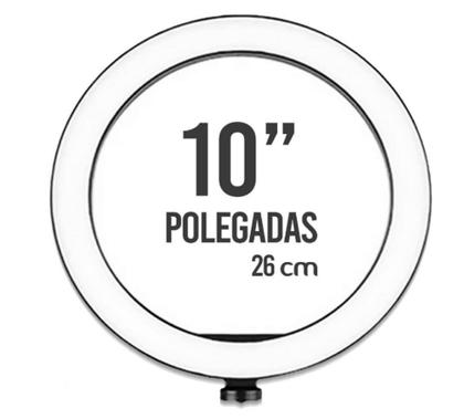 Imagem de Kit Completo Ring Light 10 26cm com Tripé grande profissional