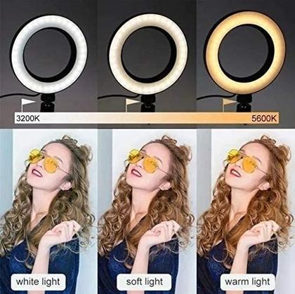 Imagem de Kit Completo Ring Light Com Tripé Youtuber Selfie 10Polegadas