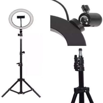 Imagem de Kit Completo Ring Light Com Tripé Youtuber Selfie 10Polegadas