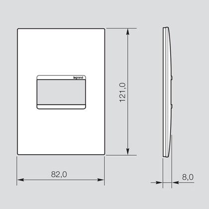 Imagem de Kit Completo Tomada 20A Vermelha com Placa e Suporte Legrand PIAL Plus+