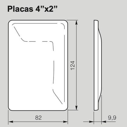 Imagem de Kit Completo Três Tomadas 10A com Placa e Suporte 4x2 Zeffia Legrand