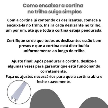 Imagem de Kit Completo Trilho Suiço Simples Max Para Teto 3,0m Branco Deslizante Parafuso Bucha