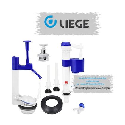 Imagem de Kit Completo Univ Caixa Acoplada Acionamento Superior LIEGE