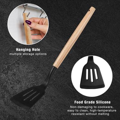 Imagem de Kit Completo Utensílios De Cozinha Silicone Facas 19 Peças