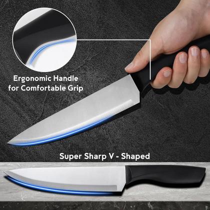 Imagem de Kit Completo Utensílios De Cozinha Silicone Facas 19 Peças