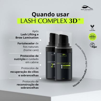 コスメ✕８ Kit Complex 3D Passo 1 e Passo 2 Lash And Beauty 15ml - Acessórios