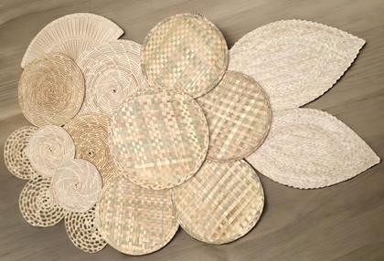 Imagem de Kit Composição De Palha De Carnaúba Decore - Boho