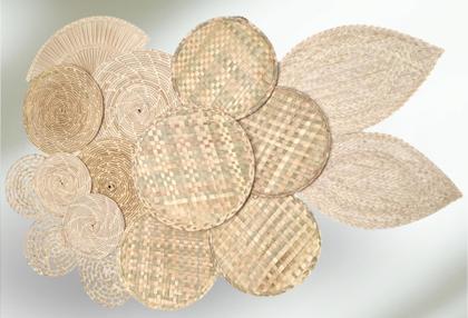 Imagem de Kit Composição De Palha De Carnaúba Decore - Boho