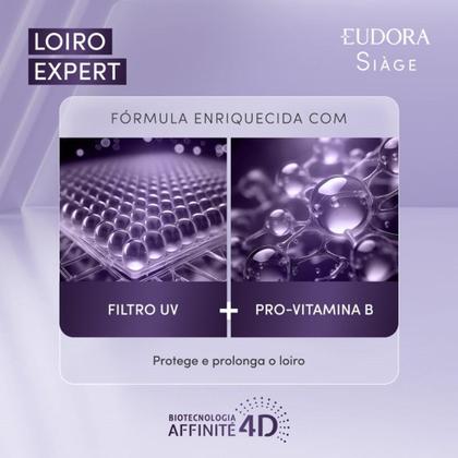 Imagem de Kit Condicionador e Máscara Matizadora Loiro Expert Desamarelador Violeta Platinado Eudora Siàge