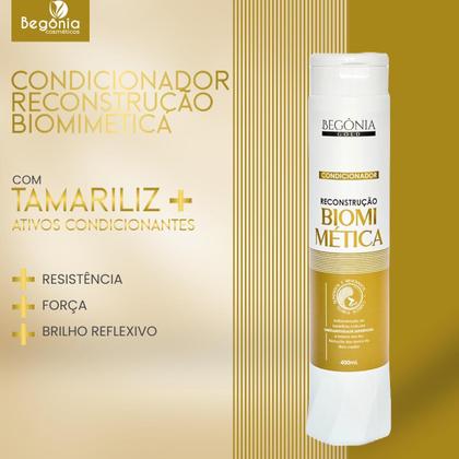 Imagem de kit Condicionador Reconstrução Biomimética 400ml 3 Unds