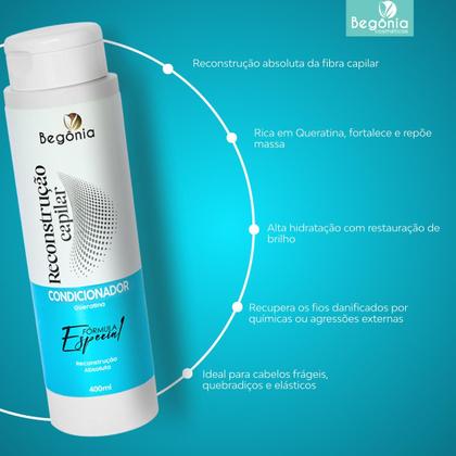 Imagem de KIT Condicionador Reconstrução Capilar 400ml 3 Unds