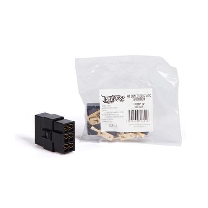 Imagem de Kit Conector 6 Vias Technoise com Trava - Preto