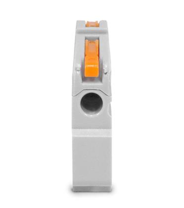 Imagem de Kit Conector Alavanca de Emenda KV121 1 Via 32A Trilho DIN Cabo 0,2-4,0mm² - Cinza