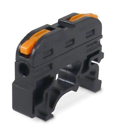 Imagem de Kit Conector Alavanca de Emenda KV121 1 Via 32A Trilho DIN Cabo 0,2-4,0mm² - Preto