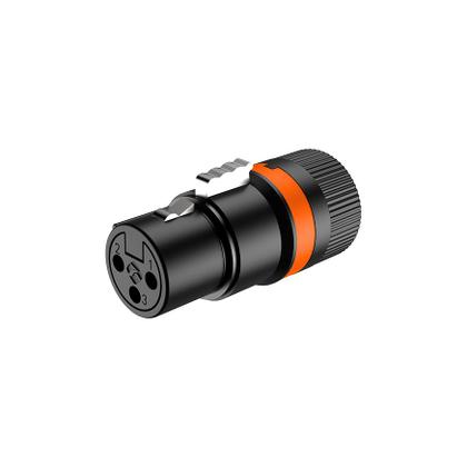 Imagem de Kit conector roxtone xlr femea macho rotativo linha lx3 par
