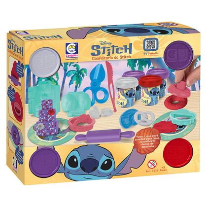 Imagem de Kit Confeitaria Do Stitch Brinquedo Massinha De Modelar Com Moldes