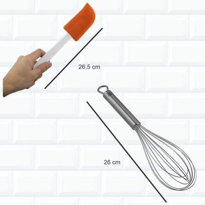 Imagem de Kit Confeiteiro - Bicos Para Confeitar 1m (p,m,g) + Utensili