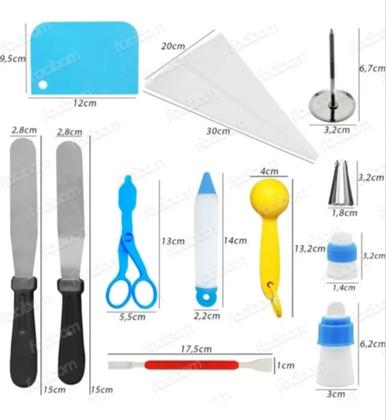 Imagem de Kit Confeiteiro Completo Sacos Bicos Confeitar Profissional