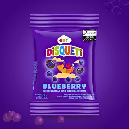 Imagem de Kit Confeito Chocolate MM Disqueti Blueberry DORI 3cx 16un