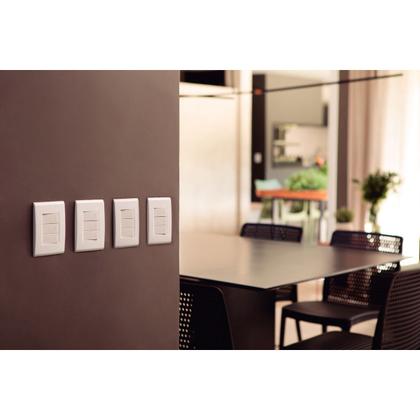 Imagem de Kit Conj 4x2 Tomada 2P+T 10A+20A Dupla Tramontina Liz Branco