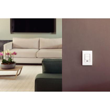 Imagem de Kit Conj 4x2 Tomada 2P+T 10A+20A Dupla Tramontina Liz Branco