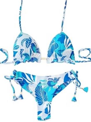 Imagem de Kit Conj. Biquini Cortininha + 1 Calcinha Fio Duplo