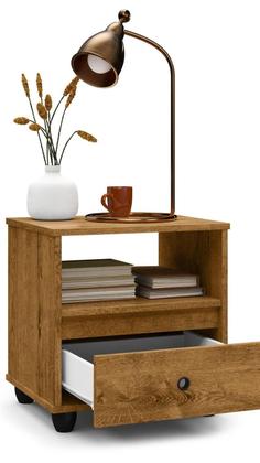 Imagem de Kit Conjunto 2 Mesa De Cabeceira Mudo Box Retro Quarto Cama Várias Cores