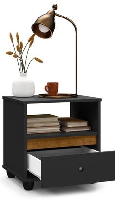 Imagem de Kit Conjunto 2 Mesa De Cabeceira Mudo Box Retro Quarto Cama Várias Cores