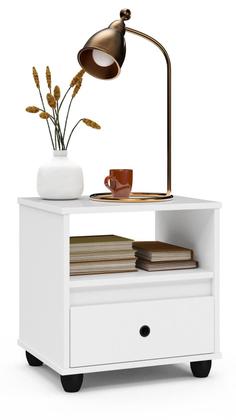 Imagem de Kit Conjunto 2 Mesa De Cabeceira Mudo Box Retro Quarto Cama Várias Cores