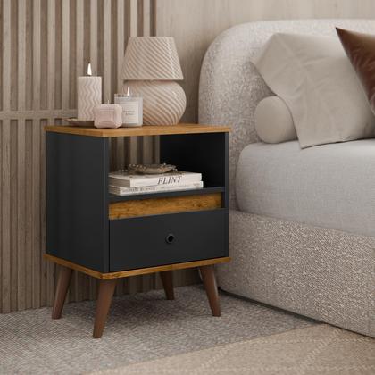 Imagem de kit Conjunto 2 Mesas de cabeceira Retro Quarto Cama Ted Cores