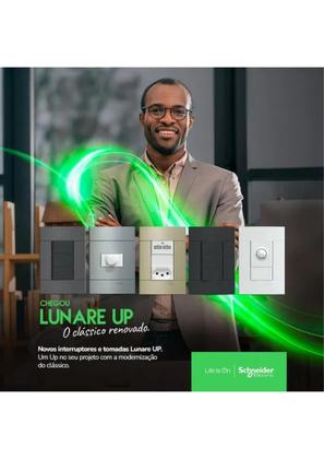 Imagem de Kit Conjunto 4x2 Interruptor Triplo Lunare Up