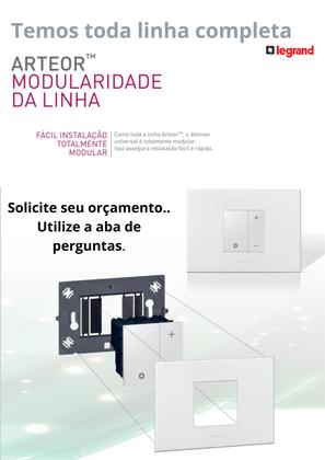 Imagem de Kit Conjunto 4x2 Tomada 20a Tripla Arteor Pial Legrand