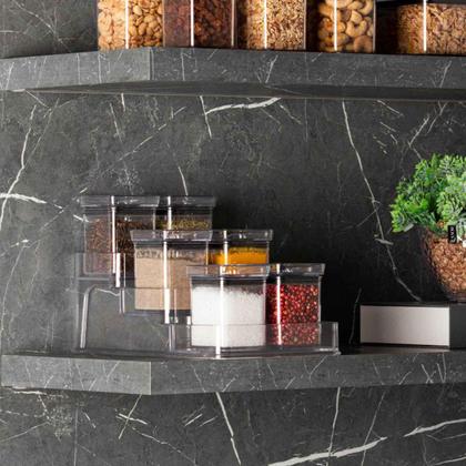 Imagem de Kit Conjunto  7 Porta Temperos Lumini Organizador Multiuso