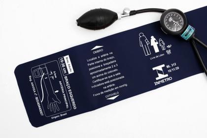 Imagem de Kit Conjunto Aparelho De Medir Pressão Arterial + Estetoscópio Duplo - Bic