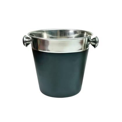 Imagem de Kit Conjunto Bar 3 Peças Coqueteleira Balde Pegador Inox Preto