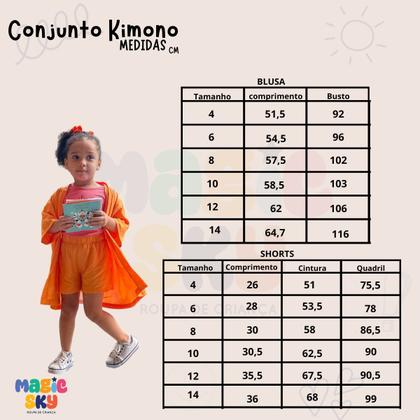 Imagem de Kit Conjunto com Três Peças Estampa Retrô