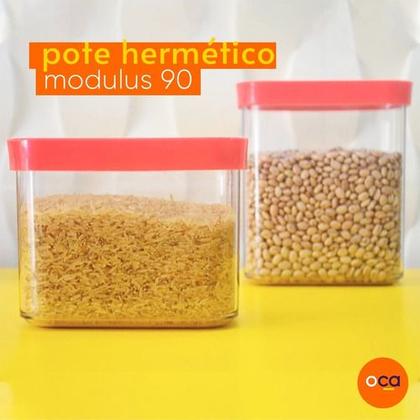 Imagem de Kit Conjunto De 02 Potes Herméticos Mantimentos 1000ml