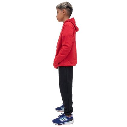 Imagem de Kit Conjunto de Moletom Canguru Com Capuz Ajustavel Menino Estampa Video Game Calça de Frio