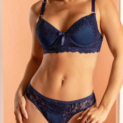 Imagem de Kit Conjunto Fio Duplo E Sutiã - 5 Peças