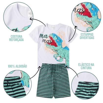 Imagem de Kit Conjunto Infantil Verão Menino Com 2 Conjuntos Sortidos