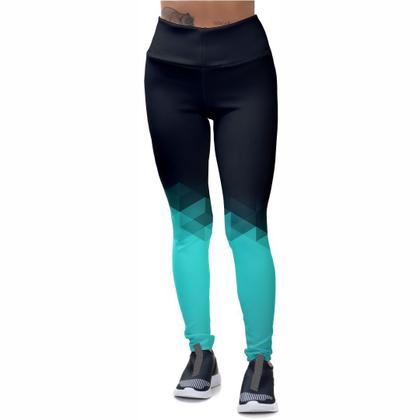Imagem de Kit Conjunto Legging Feminina Cós Alto Fitness Blusa Regata Dry Academia Treino Esporte