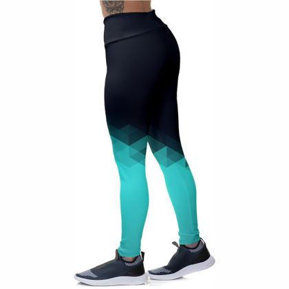 Imagem de Kit Conjunto Legging Feminina Cós Alto Fitness Blusa Regata Dry Academia Treino Esporte