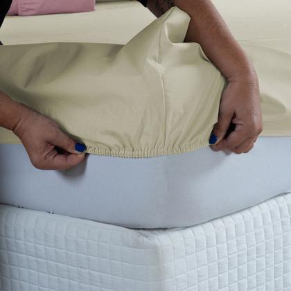 Imagem de Kit Conjunto Lençol Queen com Fronhas 4 Peças Roupa de Cama Box 200 Fios Algodão