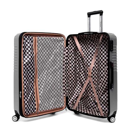 Imagem de Kit Conjunto Mala Viagem Santino 7003 Expansor 360 Tsa G M P