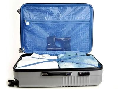 Imagem de Kit Conjunto Mala Viagem Santino 7003 Expansor 360 Tsa G M P