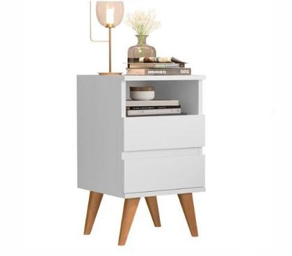 Imagem de kit conjunto Mesa De Cabeceira Alamo branco