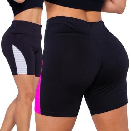 Imagem de Kit conjunto TOP ALÇA MÉDIA bojo + Short LEGGING REDINHA Feminino Academia Corrida 650