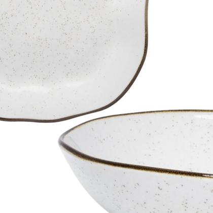 Imagem de Kit Conjunto Travessa E Saladeira Porcelana Oxford Ryo Maresia Baixelas 2 Peças