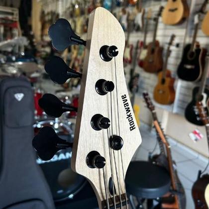 Imagem de Kit Contra Baixo Passivo 4 Cordas Rockwave Rjb4 Bk