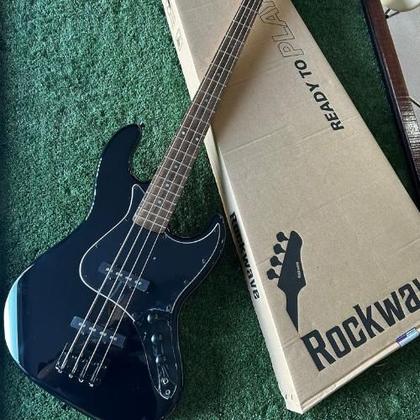 Imagem de Kit Contra Baixo Passivo 4 Cordas Rockwave Rjb4 Bk